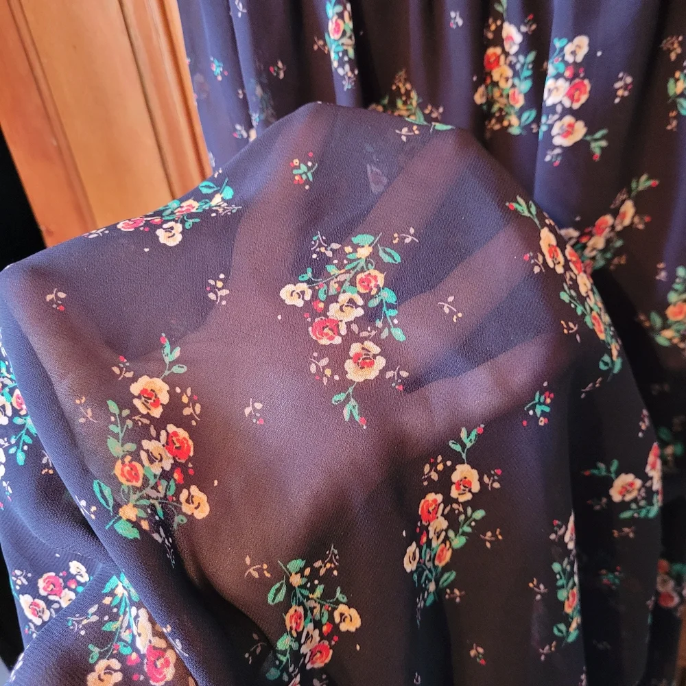 Guess Black Floral Maxi Dress - Picture 8 of 14